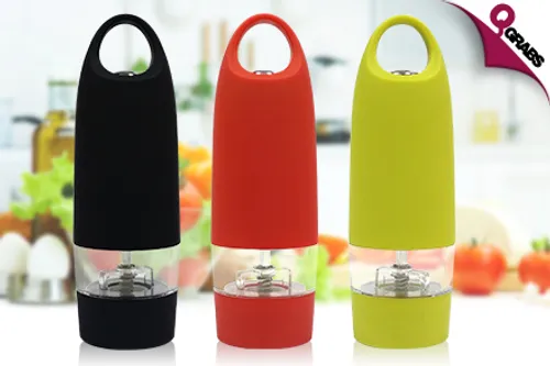 From QR39, Add Some Zest to Your Meals with Electronic Spice Grinders - Choose from Three Fresh Colors! (Up to QR178 Value)